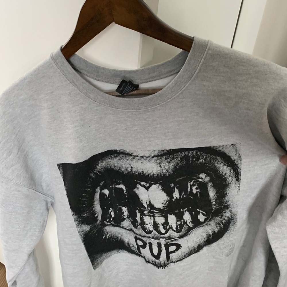 PUP band crew neck sweater